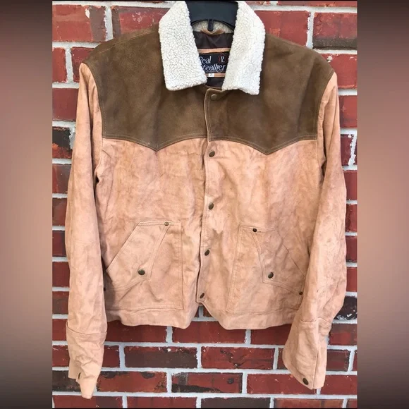 Real Leather Brand Two-Tone Womens Western Leather Jacket Coat. Size 2 XL - Picture 8 of 8